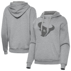 Houston Texans Antigua Women's Victory Hoodie - Heather Gray Hoodies