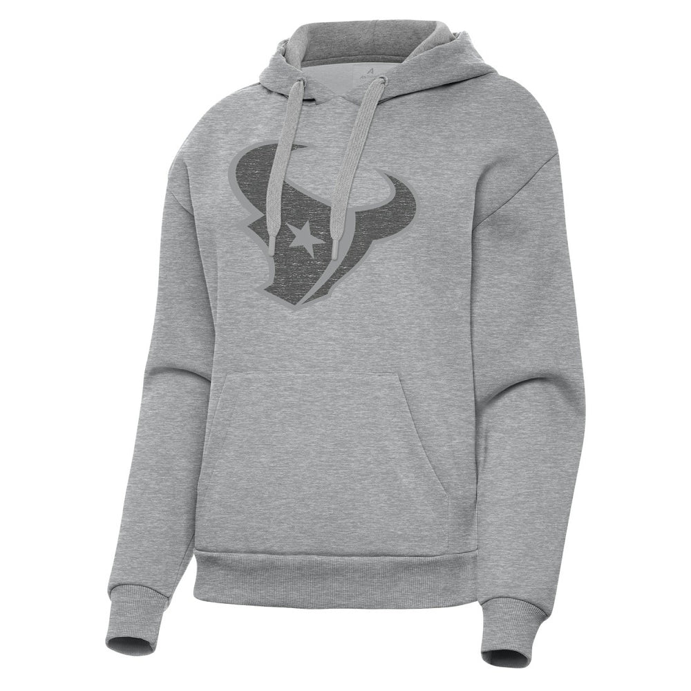Houston Texans Antigua Women's Victory Hoodie - Heather Gray Hoodies
