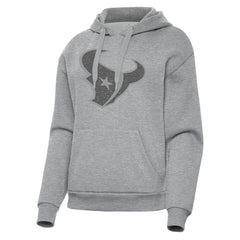 Houston Texans Antigua Women's Victory Hoodie - Heather Gray Hoodies