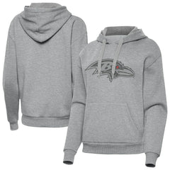 Baltimore Ravens Antigua Women's Victory Hoodie - Heather Gray Hoodies