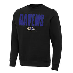 Baltimore Ravens Antigua Victory Sweatshirt - Black Sweatshirts
