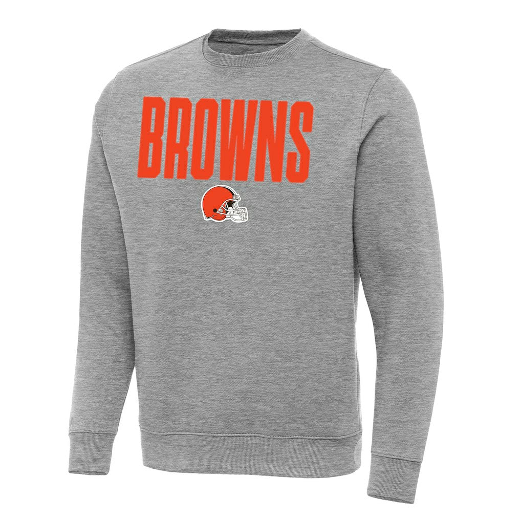 Cleveland Browns Antigua Victory Sweatshirt - Heather Gray Sweatshirts