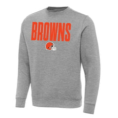 Cleveland Browns Antigua Victory Sweatshirt - Heather Gray Sweatshirts