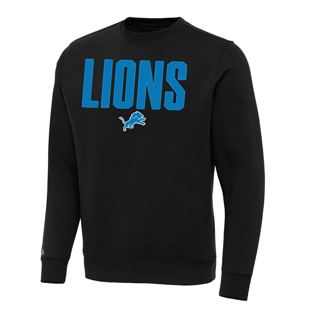 Detroit Lions Antigua Victory Sweatshirt - Black Sweatshirts