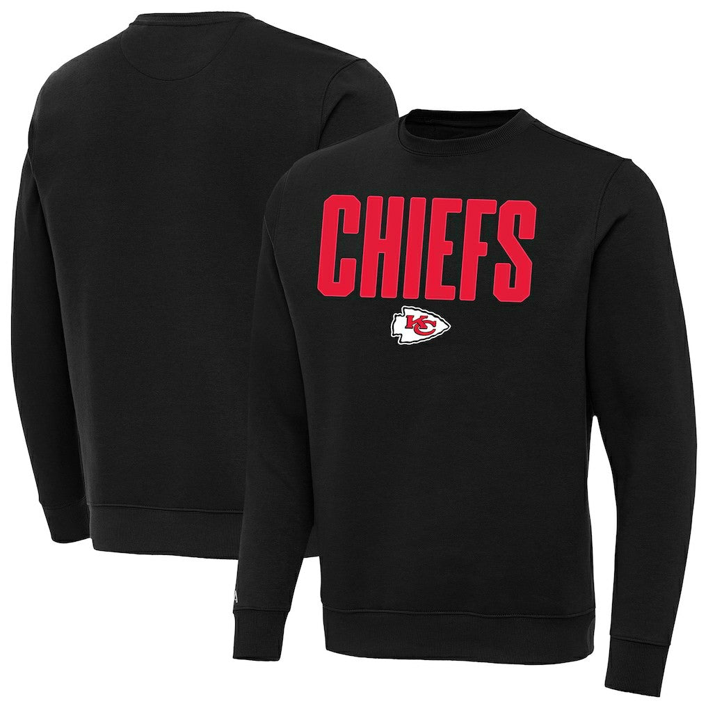 Kansas City Chiefs Antigua Victory Sweatshirt - Black Sweatshirts