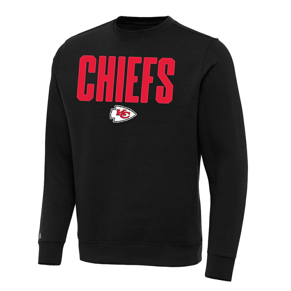 Kansas City Chiefs Antigua Victory Sweatshirt - Black Sweatshirts