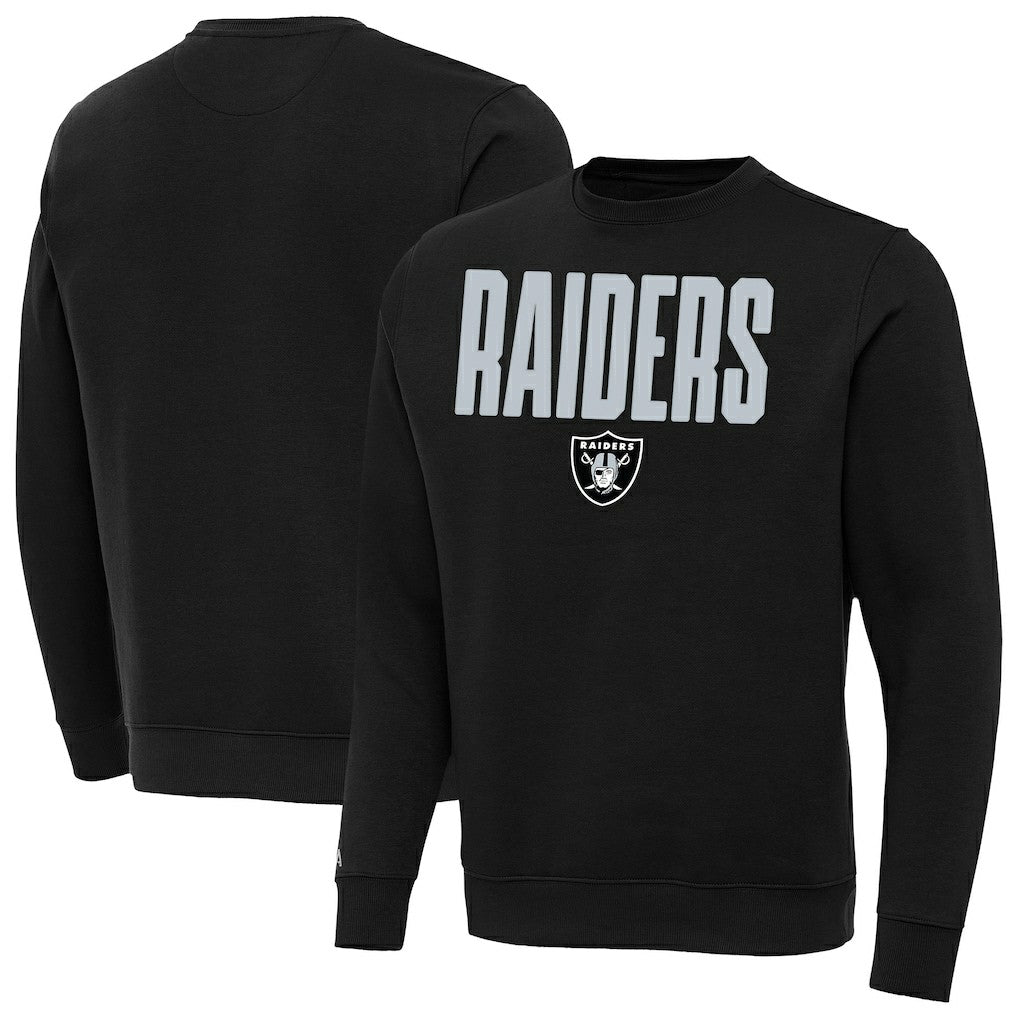 Las Vegas Raiders Antigua Victory Sweatshirt - Black Sweatshirts