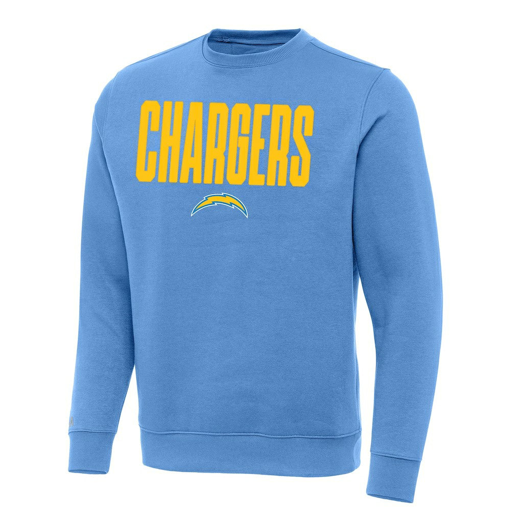 Los Angeles Chargers Antigua Victory Sweatshirt - Powder Blue Sweatshirts