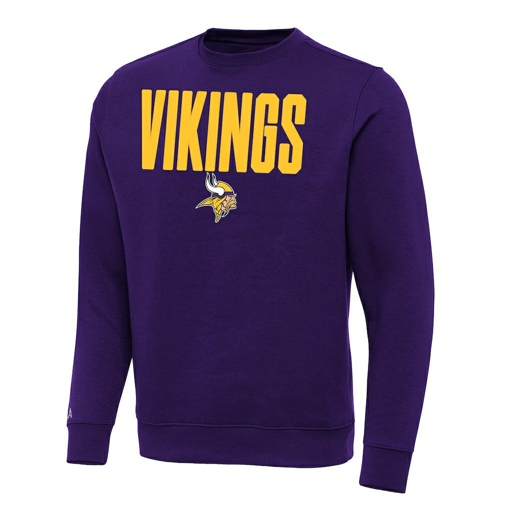 Minnesota Vikings Antigua Victory Sweatshirt - Purple Sweatshirts