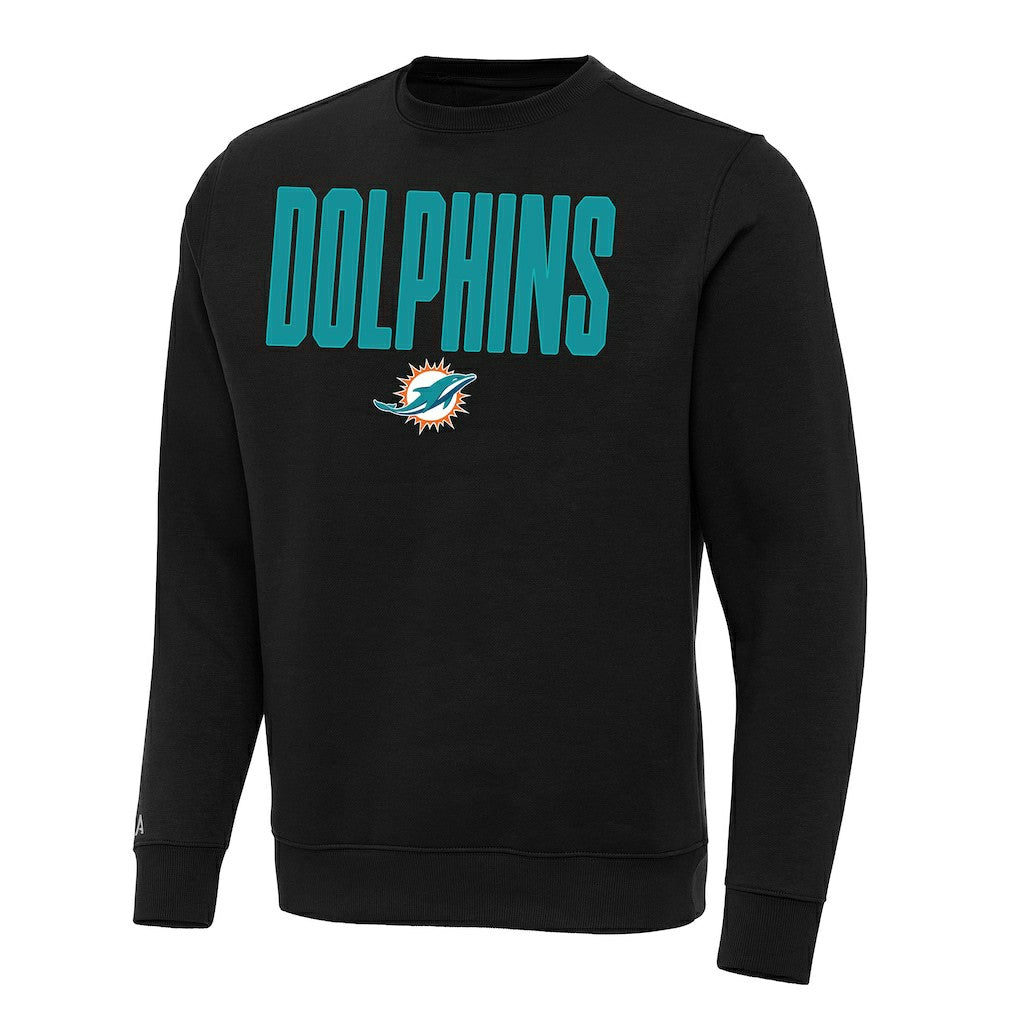 Miami Dolphins Antigua Victory Sweatshirt - Black Sweatshirts