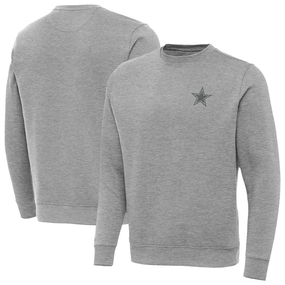 Dallas Cowboys Antigua Victory Sweatshirt - Heather Gray Sweatshirts