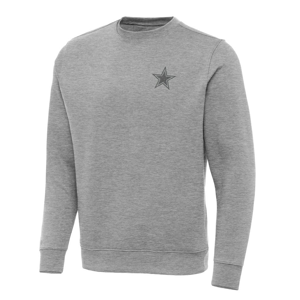 Dallas Cowboys Antigua Victory Sweatshirt - Heather Gray Sweatshirts