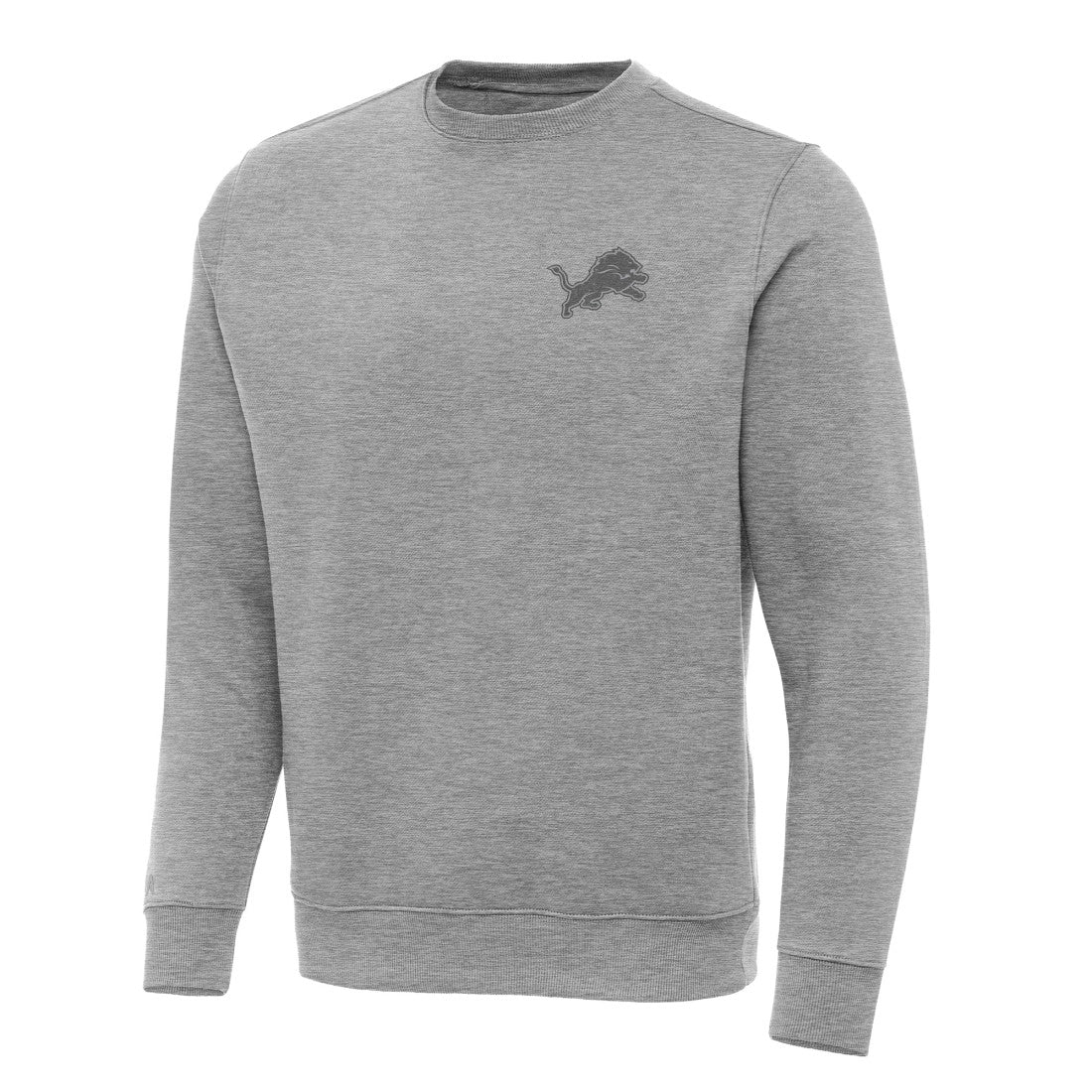 Detroit Lions Antigua Victory Sweatshirt - Heather Gray Sweatshirts