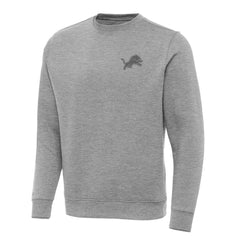 Detroit Lions Antigua Victory Sweatshirt - Heather Gray Sweatshirts
