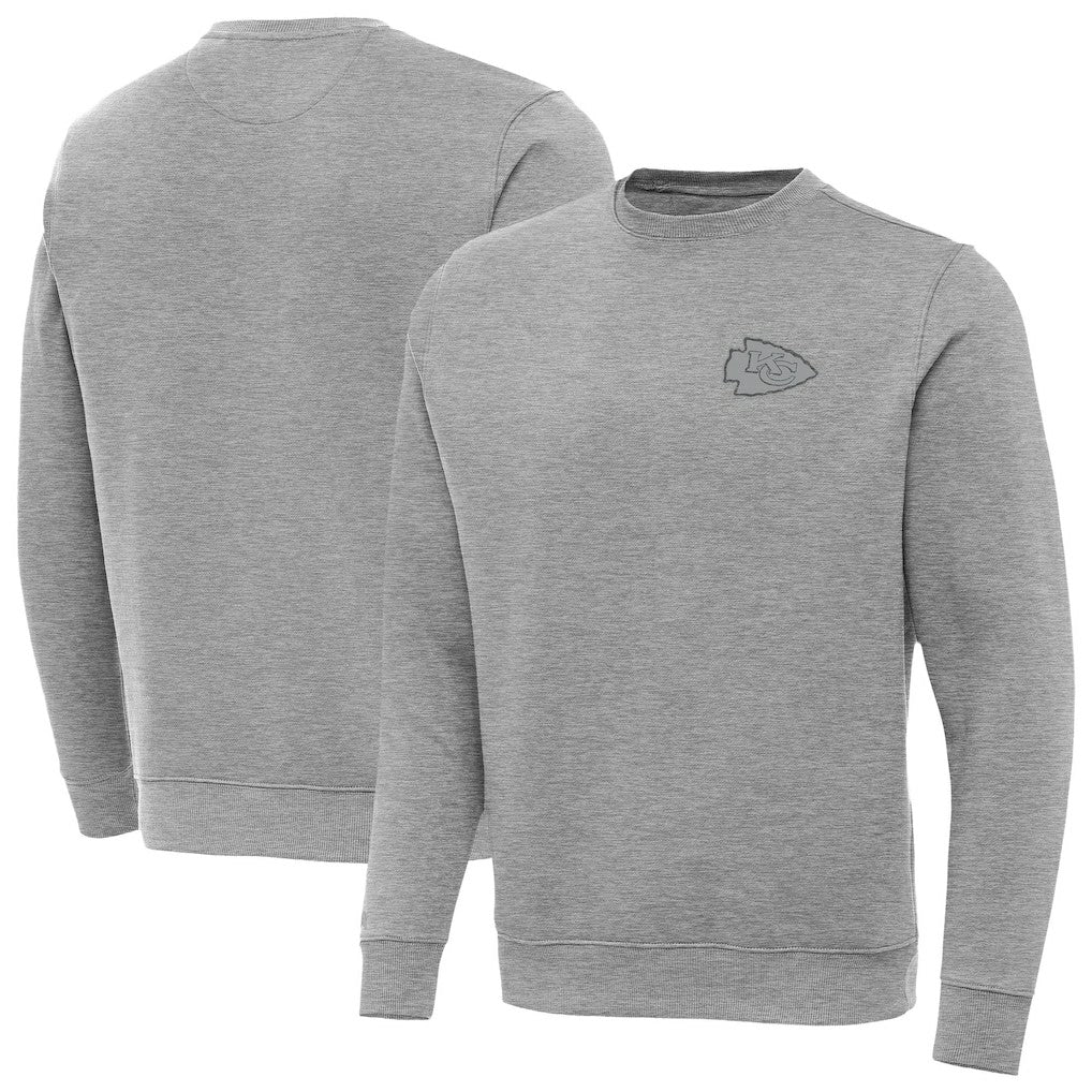 Kansas City Chiefs Antigua Victory Sweatshirt - Heather Gray Sweatshirts