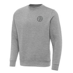 Pittsburgh Steelers Antigua Victory Sweatshirt - Heather Gray Sweatshirts