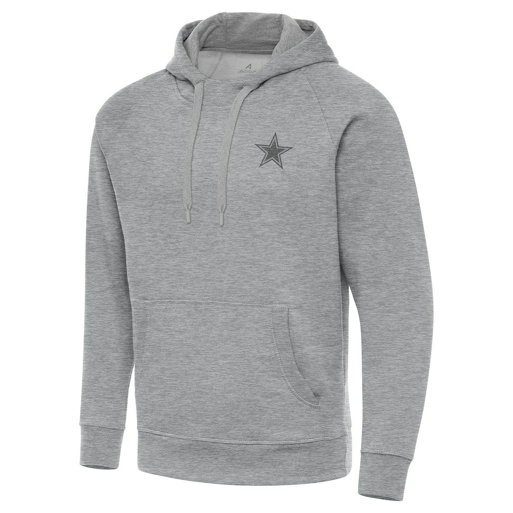 Dallas Cowboys Antigua Victory Hoodie - Heather Gray Hoodies
