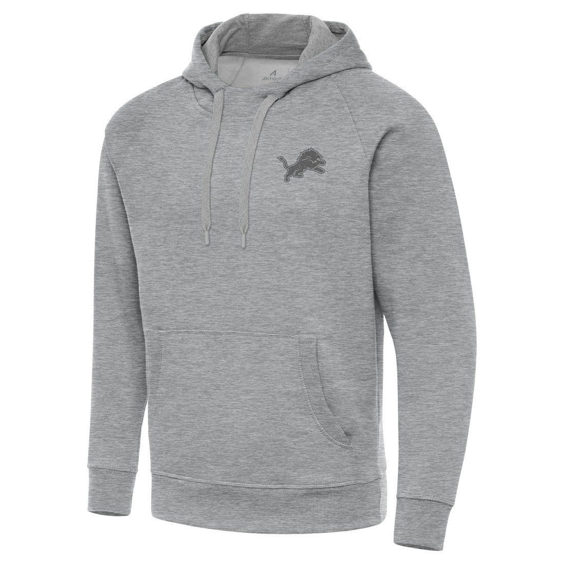 Detroit Lions Antigua Victory Hoodie - Heather Gray Hoodies