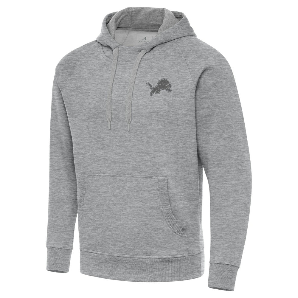 Detroit Lions Antigua Victory Hoodie - Heather Gray Hoodies
