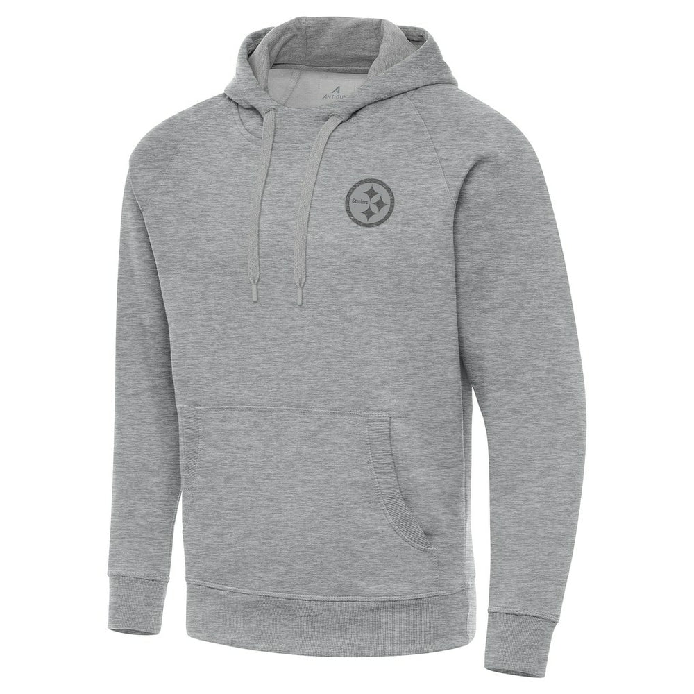 Pittsburgh Steelers Antigua Victory Hoodie - Heather Gray Hoodies