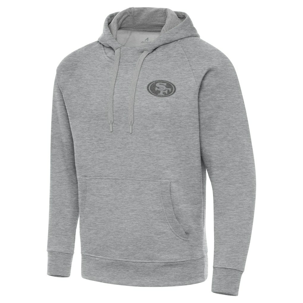 San Francisco 49ers Antigua Victory Hoodie - Heather Gray Hoodies