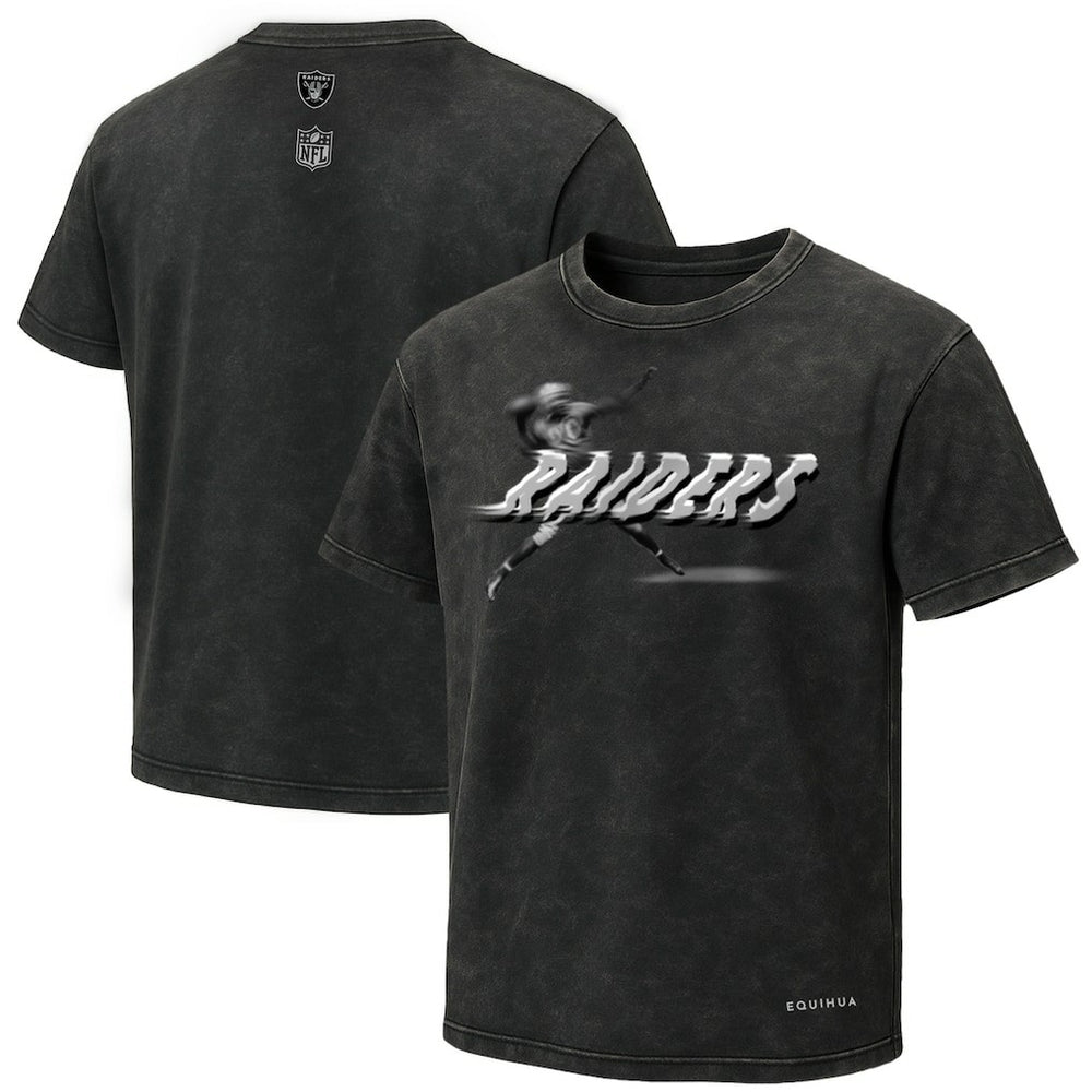 Las Vegas Raiders EQUIHUA Retro T-Shirt - Black T-shirts