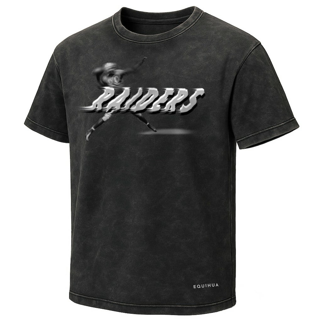Las Vegas Raiders EQUIHUA Retro T-Shirt - Black T-shirts