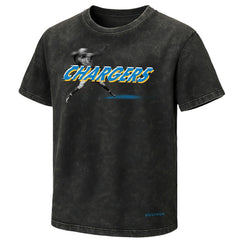 Los Angeles Chargers EQUIHUA Retro T-Shirt - Black T-shirts