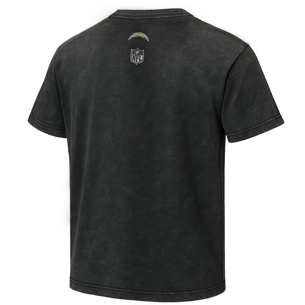 Los Angeles Chargers EQUIHUA Retro T-Shirt - Black T-shirts