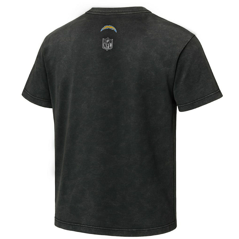 Los Angeles Chargers EQUIHUA Retro T-Shirt - Black T-shirts