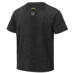 Los Angeles Chargers EQUIHUA Retro T-Shirt - Black T-shirts