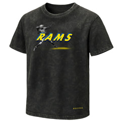 Los Angeles Rams EQUIHUA Retro T-Shirt - Black T-shirts