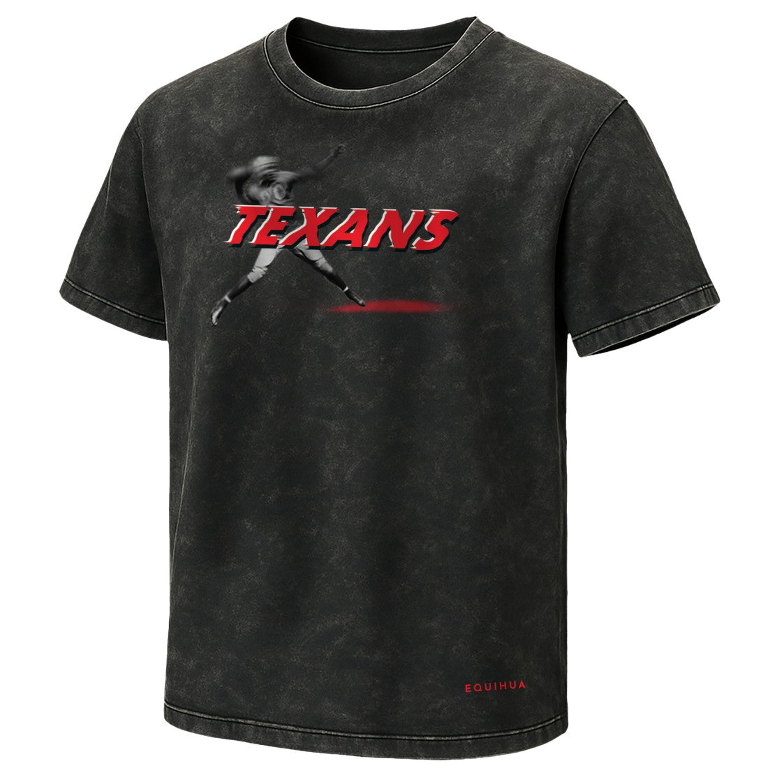 Houston Texans EQUIHUA Retro T-Shirt - Black T-shirts