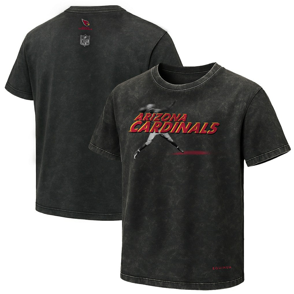 Arizona Cardinals EQUIHUA Retro T-Shirt - Black T-shirts