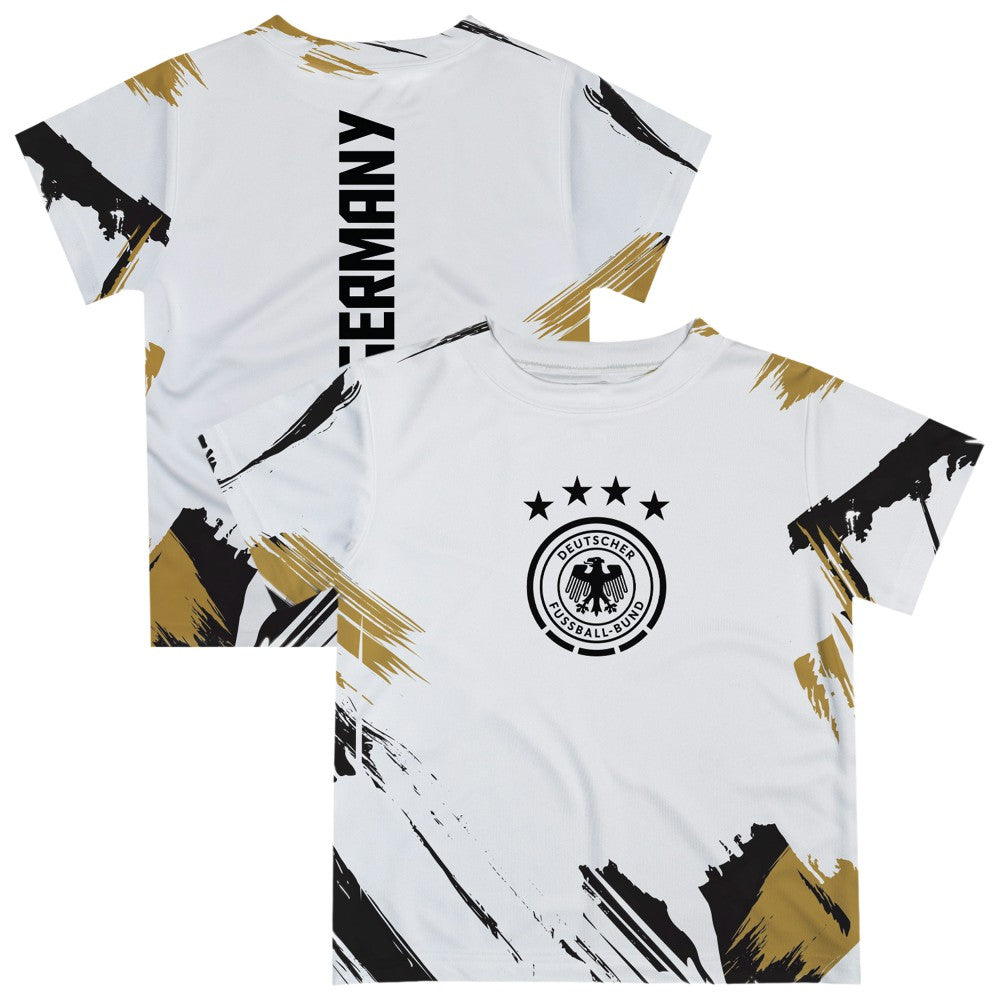 Germany National Team Vive La Fete Youth Paint Brush T-Shirt White
