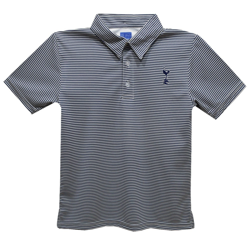Tottenham Hotspur Vive La Fete Youth Pencil Stripe Polo Navy
