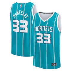 Liam McNeeley Charlotte Hornets Fast Break Replica Jersey Teal Icon Edition - Fanatics