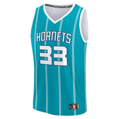 Liam McNeeley Charlotte Hornets Fast Break Replica Jersey Teal Icon Edition - Fanatics
