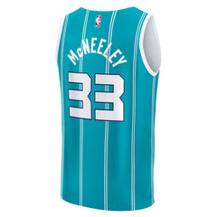 Liam McNeeley Charlotte Hornets Fast Break Replica Jersey Teal Icon Edition - Fanatics