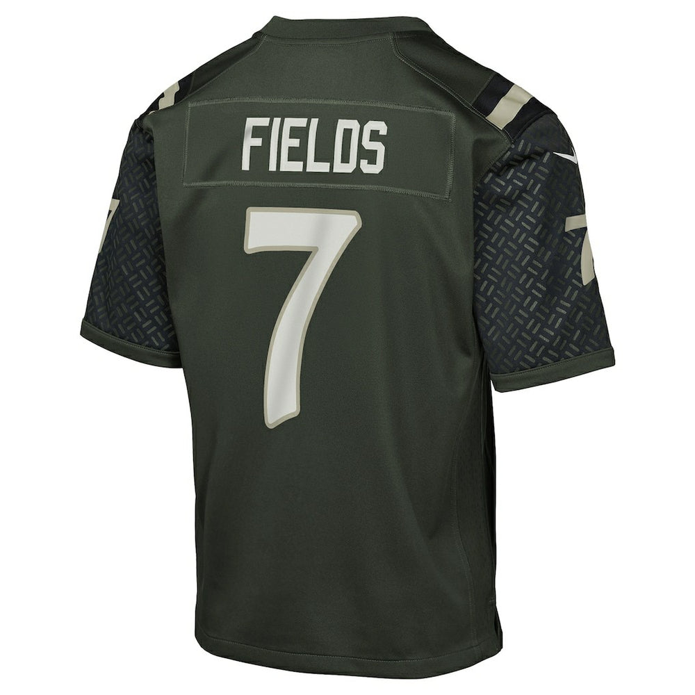 Justin Fields New York Jets Youth 2025 Rivalries Collection Game Jersey - Gotham Green Jerseys
