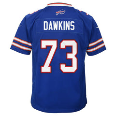 Dion Dawkins Buffalo Bills Youth Team Game Jersey - Royal Jerseys