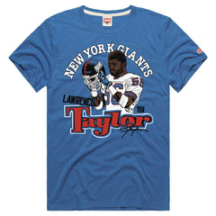 Lawrence Taylor New York Giants Homage Unisex Retired Player Classic Caricature Tri-Blend T-Shirt - Royal T-shirts