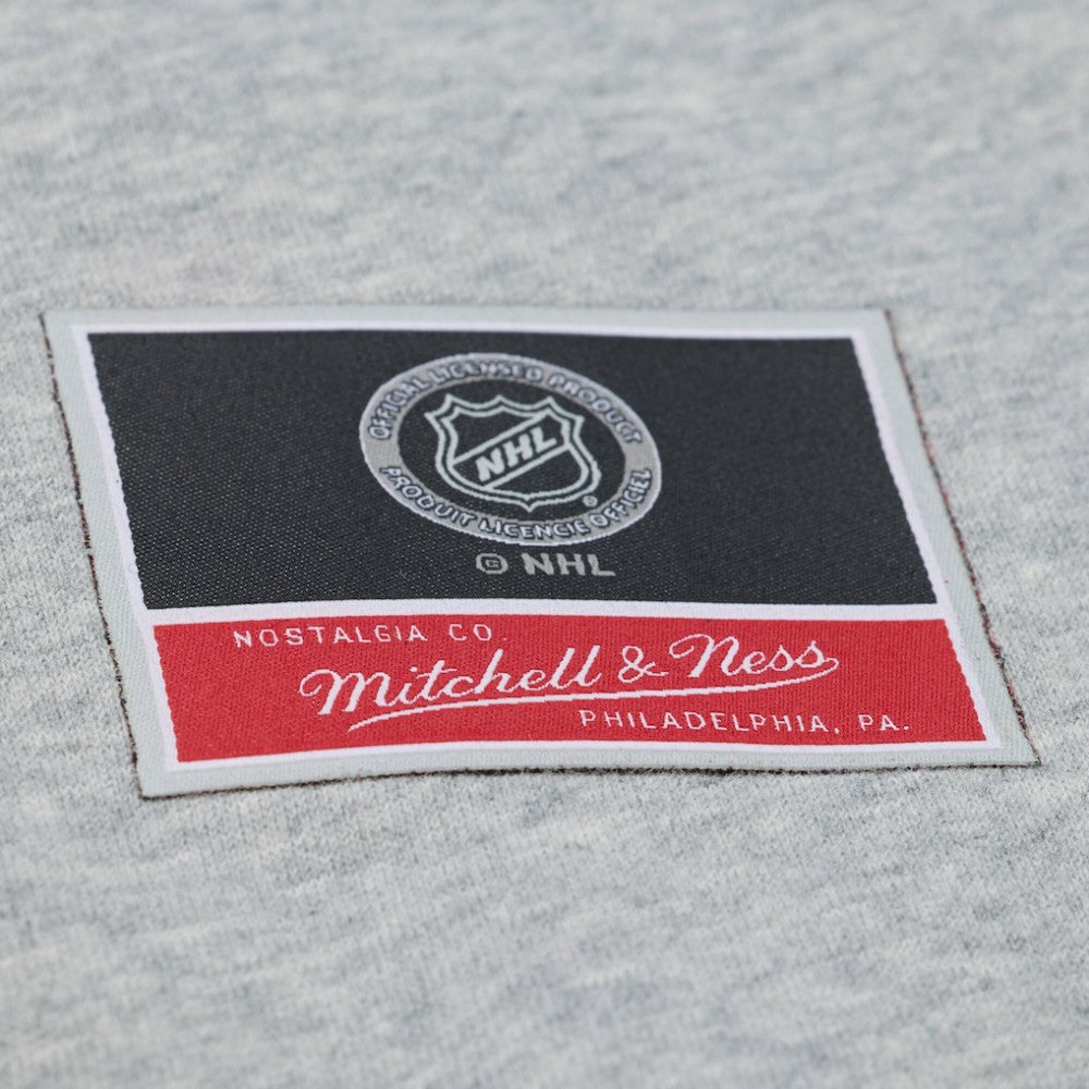 Columbus Blue Jackets Mitchell & Ness Women's Hockey Night Sweatshirt - Heather Gray | US 203403323