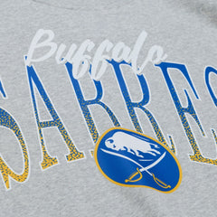 Buffalo Sabres Mitchell & Ness Women's Hockey Night Sweatshirt - Heather Gray | US 203403324