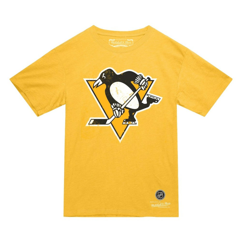 Pittsburgh Penguins Mitchell & Ness Heritage T-Shirt - Gold | US 203403337