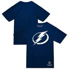 Tampa Bay Lightning Mitchell & Ness Heritage T-Shirt - Navy | US 203403341