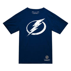 Tampa Bay Lightning Mitchell & Ness Heritage T-Shirt - Navy | US 203403341