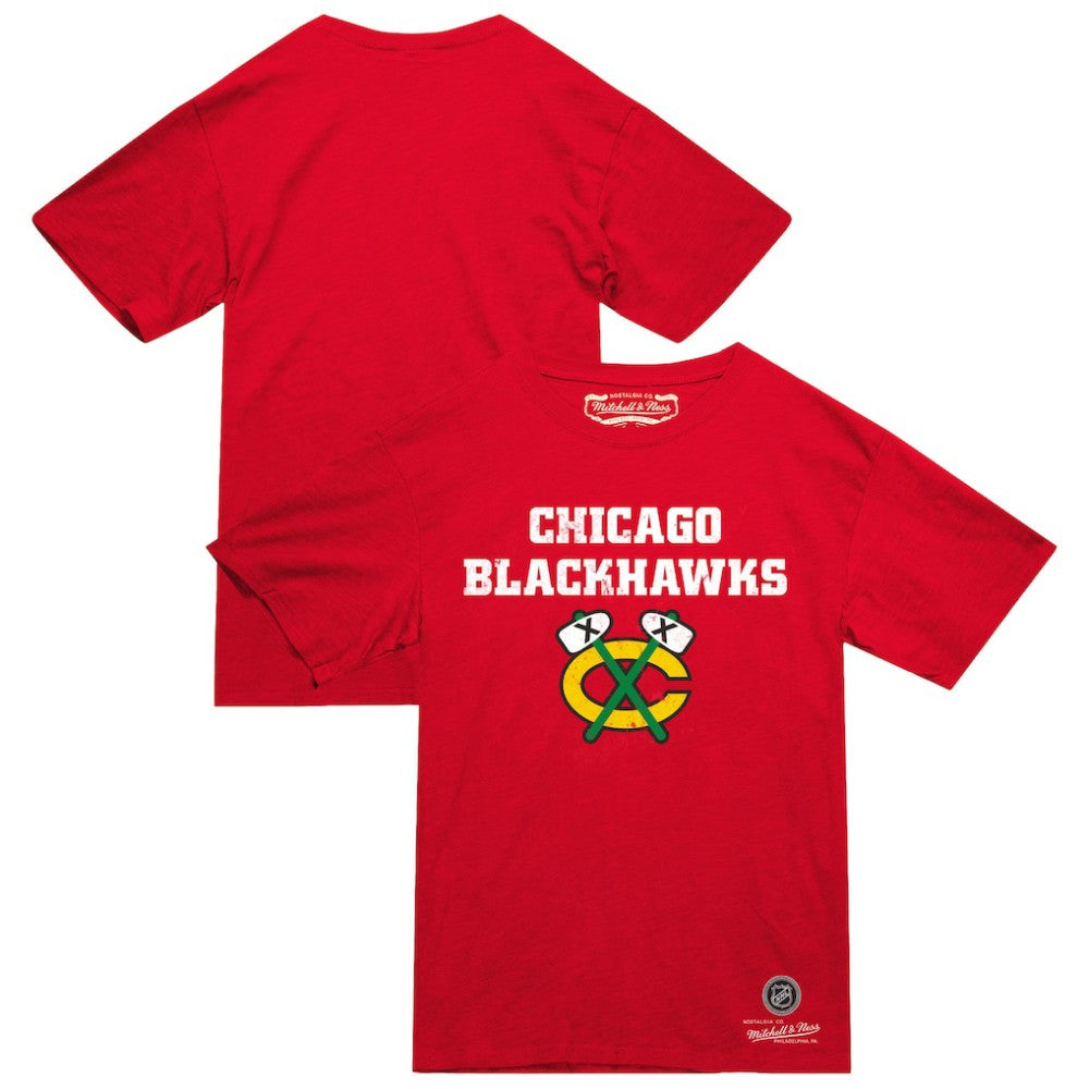 Chicago Blackhawks Mitchell & Ness Heritage T-Shirt - Red | US 203403344