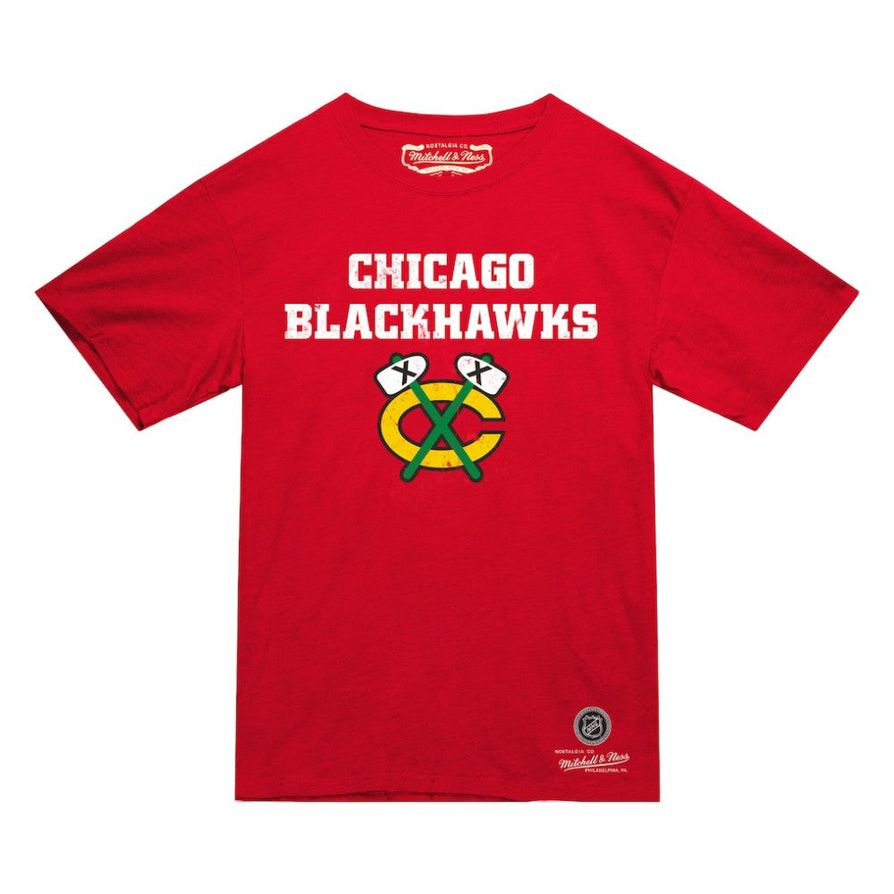 Chicago Blackhawks Mitchell & Ness Heritage T-Shirt - Red | US 203403344