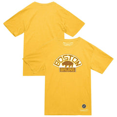 Boston Bruins Mitchell & Ness Heritage T-Shirt - Gold | US 203403345